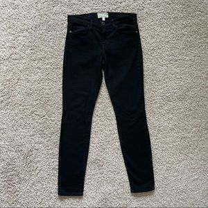 Current/Elliott The Stiletto Black Ankle Skinny Jeans Size 28